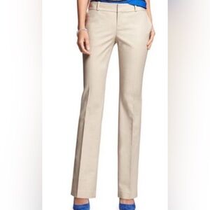 Banana Republic Petite 4P Martin Fit Khaki Straight Leg Work Pants